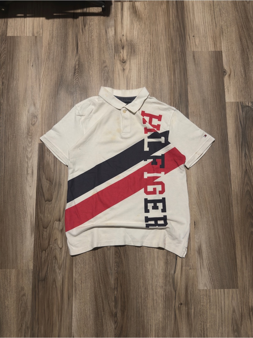 Youth Tommy Hilfiger Striped Polo Shirt • Size XL (20)